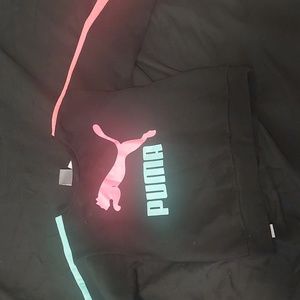 cute puma pink and blue and black